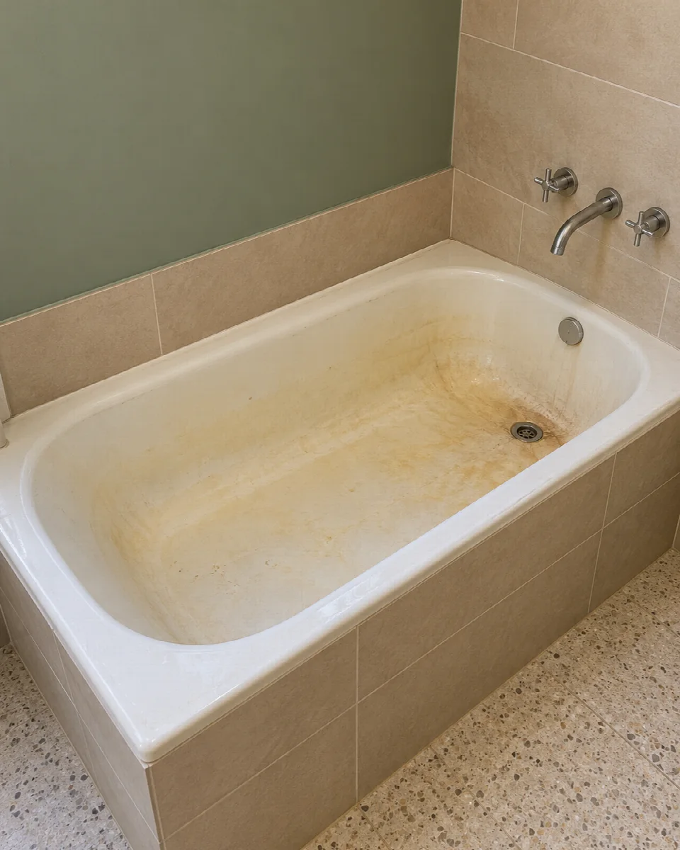 Enlozado en frío para bañeras — Antes
